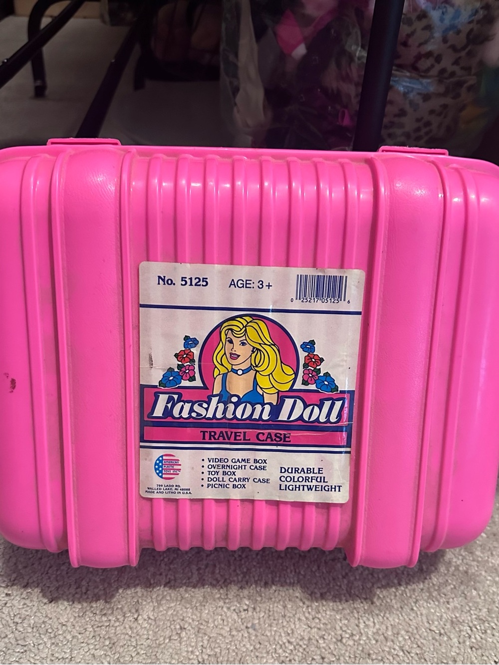 Vintage Barbie Fashion Doll Travel Case